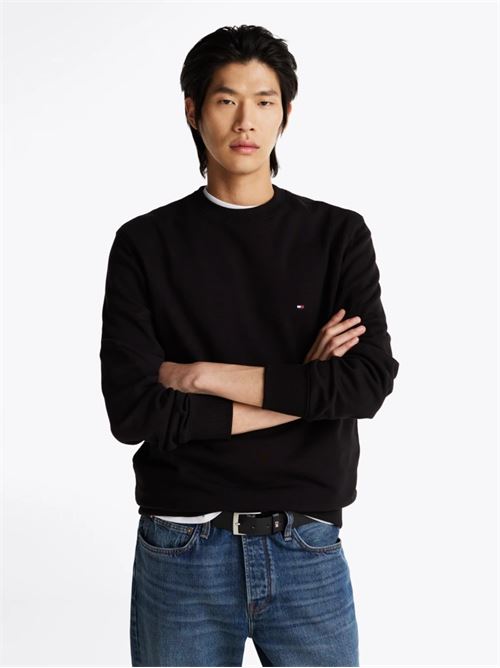 essential terry crewneck TOMMY HILFIGER | MW0MW37237BDS